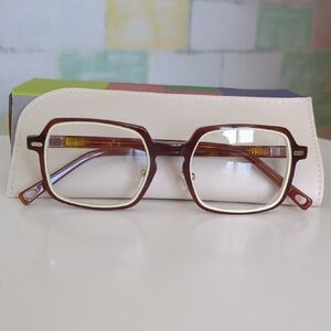 Trendy Brown Square Glasses